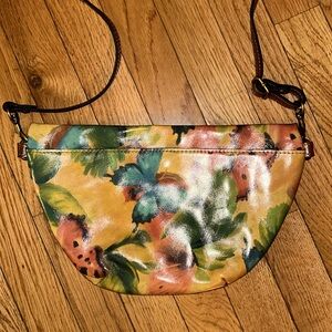NWOTs Patricia Nash Watercolor Butterfly Collection crescent shape Crossbody bag